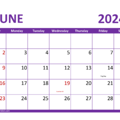 June 2024 Blank Calendar