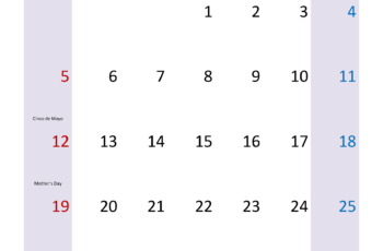 Printable Calendars May 2024